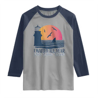 Funny Shark Lover Week Raglan Shirt I Waited All Year For This Week - Wonder Print Shop