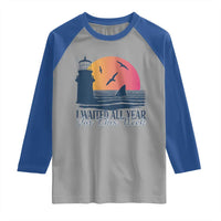 Funny Shark Lover Week Raglan Shirt I Waited All Year For This Week - Wonder Print Shop