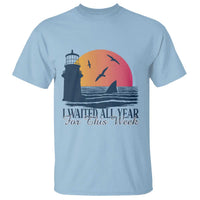 Funny Shark Lover Week T Shirt I Waited All Year For This Week - Wonder Print Shop