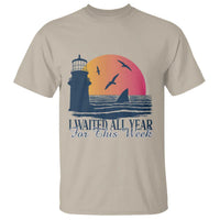 Funny Shark Lover Week T Shirt I Waited All Year For This Week - Wonder Print Shop