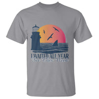 Funny Shark Lover Week T Shirt I Waited All Year For This Week - Wonder Print Shop