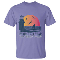 Funny Shark Lover Week T Shirt I Waited All Year For This Week - Wonder Print Shop