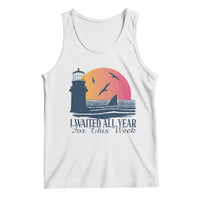 Funny Shark Lover Week Tank Top I Waited All Year For This Week - Wonder Print Shop