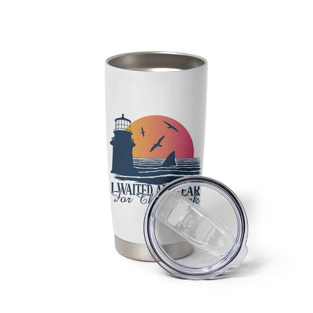 Funny Shark Lover Week Tumbler Cup I Waited All Year For This Week - Wonder Print Shop