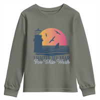Funny Shark Lover Week Youth Sweatshirt I Waited All Year For This Week - Wonder Print Shop