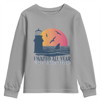 Funny Shark Lover Week Youth Sweatshirt I Waited All Year For This Week - Wonder Print Shop
