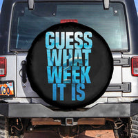 Funny Shark Lover Week Spare Tire Cover Guess What Week It Is Blue Ocean - Wonder Print Shop