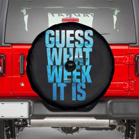 Funny Shark Lover Week Spare Tire Cover Guess What Week It Is Blue Ocean - Wonder Print Shop