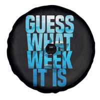 Funny Shark Lover Week Spare Tire Cover Guess What Week It Is Blue Ocean - Wonder Print Shop