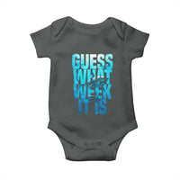 Funny Shark Lover Week Baby Onesie Guess What Week It Is Blue Ocean - Wonder Print Shop