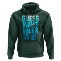 Funny Shark Lover Week Hoodie Guess What Week It Is Blue Ocean - Wonder Print Shop