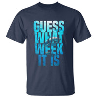 Funny Shark Lover Week T Shirt Guess What Week It Is Blue Ocean - Wonder Print Shop