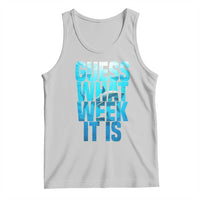 Funny Shark Lover Week Tank Top Guess What Week It Is Blue Ocean - Wonder Print Shop