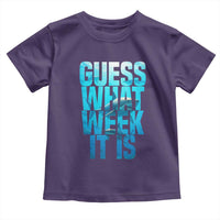 Funny Shark Lover Week Toddler T Shirt Guess What Week It Is Blue Ocean - Wonder Print Shop