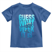 Funny Shark Lover Week Toddler T Shirt Guess What Week It Is Blue Ocean - Wonder Print Shop