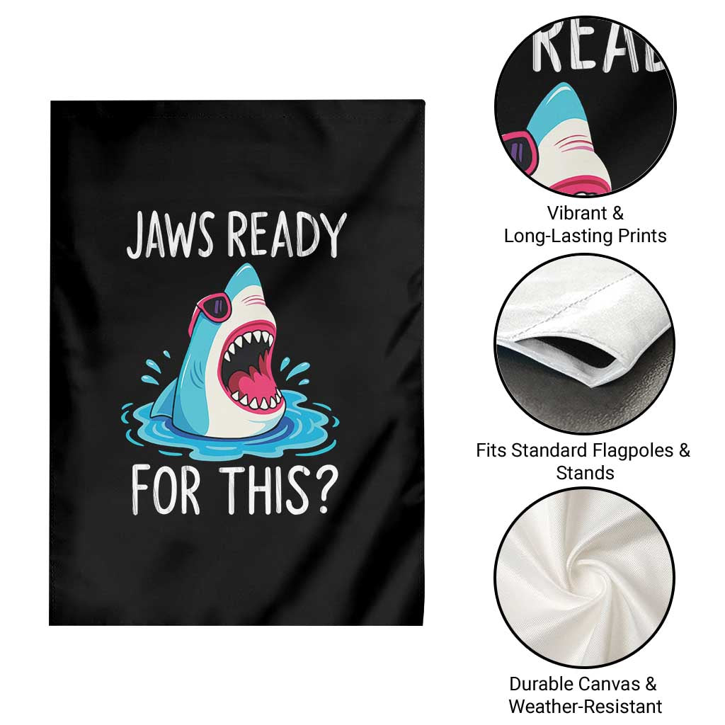 Funny Shark Lover Garden Flag Are Jaw Ready For This Ocean Wildlife - Wonder Print Shop
