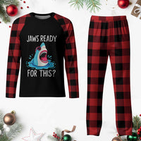 Funny Shark Lover Plaid Pajama Set Are Jaw Ready For This Ocean Wildlife - Wonder Print Shop
