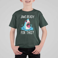 Funny Shark Lover T Shirt For Kid Are Jaw Ready For This Ocean Wildlife - Wonder Print Shop