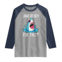 Funny Shark Lover Raglan Shirt Are Jaw Ready For This Ocean Wildlife - Wonder Print Shop