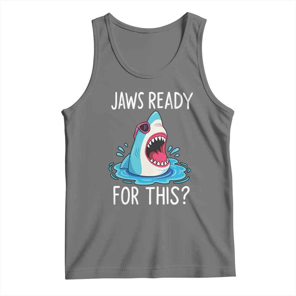 Funny Shark Lover Tank Top Are Jaw Ready For This Ocean Wildlife - Wonder Print Shop