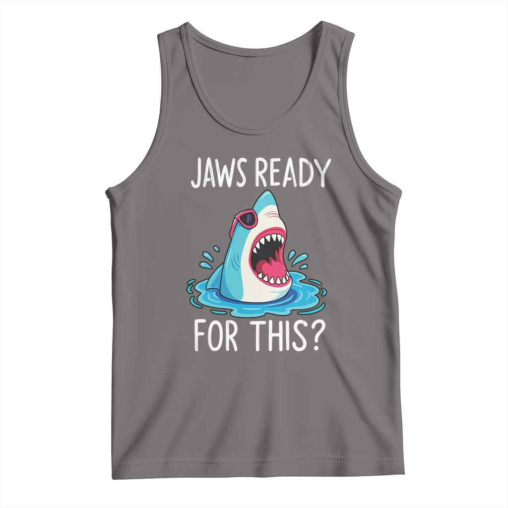 Funny Shark Lover Tank Top Are Jaw Ready For This Ocean Wildlife - Wonder Print Shop