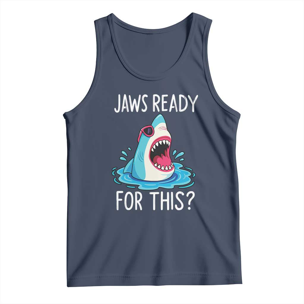 Funny Shark Lover Tank Top Are Jaw Ready For This Ocean Wildlife - Wonder Print Shop
