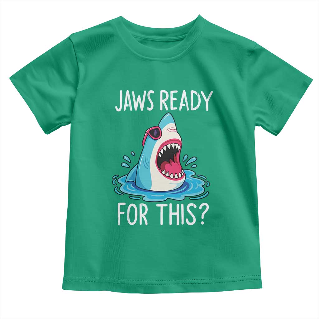 Funny Shark Lover Toddler T Shirt Are Jaw Ready For This Ocean Wildlife - Wonder Print Shop