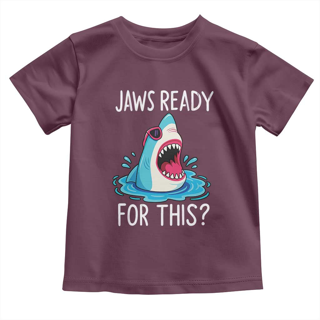 Funny Shark Lover Toddler T Shirt Are Jaw Ready For This Ocean Wildlife - Wonder Print Shop