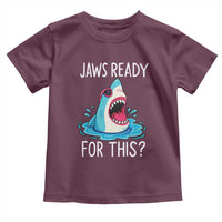 Funny Shark Lover Toddler T Shirt Are Jaw Ready For This Ocean Wildlife - Wonder Print Shop