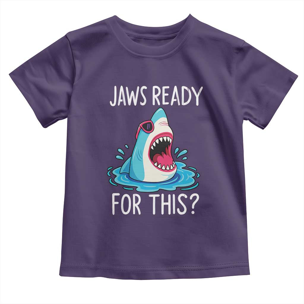 Funny Shark Lover Toddler T Shirt Are Jaw Ready For This Ocean Wildlife - Wonder Print Shop