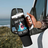 Funny Shark Lover Tumbler With Handle Are Jaw Ready For This Ocean Wildlife - Wonder Print Shop