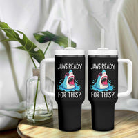 Funny Shark Lover Tumbler With Handle Are Jaw Ready For This Ocean Wildlife - Wonder Print Shop