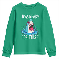 Funny Shark Lover Youth Sweatshirt Are Jaw Ready For This Ocean Wildlife - Wonder Print Shop