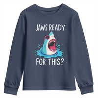 Funny Shark Lover Youth Sweatshirt Are Jaw Ready For This Ocean Wildlife - Wonder Print Shop