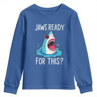 Funny Shark Lover Youth Sweatshirt Are Jaw Ready For This Ocean Wildlife - Wonder Print Shop