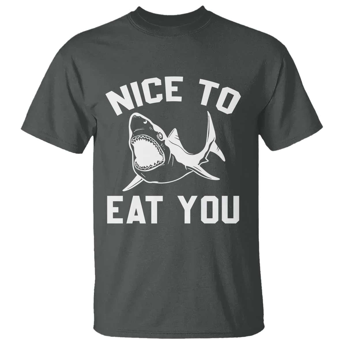 Funny Shark Lover T Shirt Nice To Eat You - Wonder Print Shop