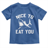 Funny Shark Lover Toddler T Shirt Nice To Eat You - Wonder Print Shop