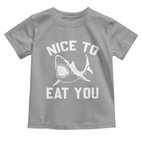 Funny Shark Lover Toddler T Shirt Nice To Eat You - Wonder Print Shop