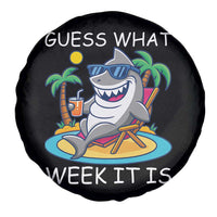Funny Shark Lover Week Spare Tire Cover Week Guess What Week It Is Summer Beach - Wonder Print Shop