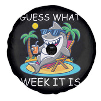 Funny Shark Lover Week Spare Tire Cover Week Guess What Week It Is Summer Beach - Wonder Print Shop