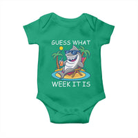 Funny Shark Lover Week Baby Onesie Week Guess What Week It Is Summer Beach - Wonder Print Shop