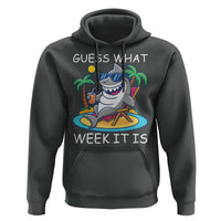 Funny Shark Lover Week Hoodie Week Guess What Week It Is Summer Beach - Wonder Print Shop