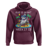 Funny Shark Lover Week Hoodie Week Guess What Week It Is Summer Beach - Wonder Print Shop