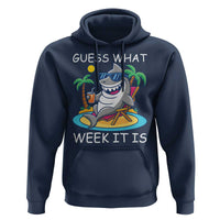 Funny Shark Lover Week Hoodie Week Guess What Week It Is Summer Beach - Wonder Print Shop
