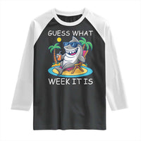 Funny Shark Lover Week Raglan Shirt Week Guess What Week It Is Summer Beach - Wonder Print Shop
