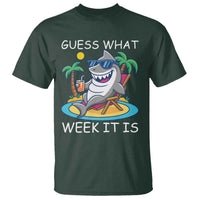 Funny Shark Lover Week T Shirt Week Guess What Week It Is Summer Beach - Wonder Print Shop