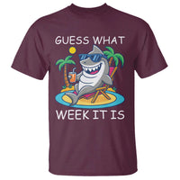 Funny Shark Lover Week T Shirt Week Guess What Week It Is Summer Beach - Wonder Print Shop