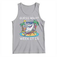 Funny Shark Lover Week Tank Top Week Guess What Week It Is Summer Beach - Wonder Print Shop