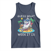 Funny Shark Lover Week Tank Top Week Guess What Week It Is Summer Beach - Wonder Print Shop
