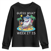 Funny Shark Lover Week Youth Sweatshirt Week Guess What Week It Is Summer Beach - Wonder Print Shop